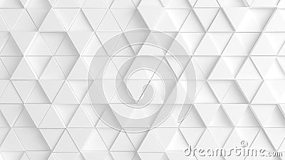 White background with triangles. 3d image, 3d rendering Cartoon Illustration