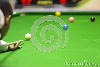 White ball snooker Stock Photo