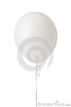 White Balloon Stock Photo