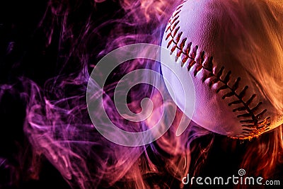 White baseball ball Stock Photo
