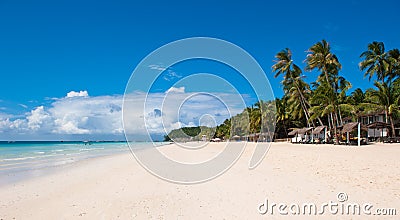 White beach, Boracay Island, Philippines Stock Photo