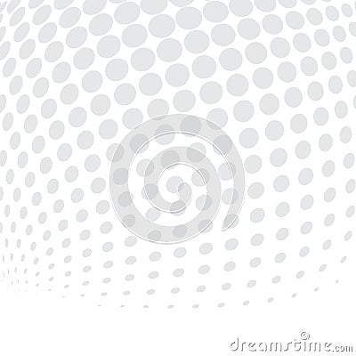 White BG halftone02 Vector Illustration