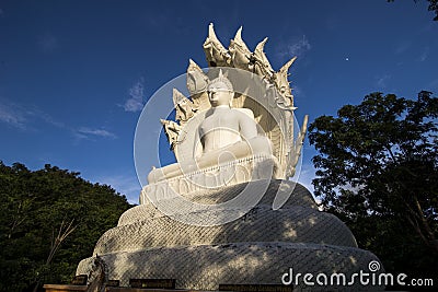White Bhuddha Stock Photo