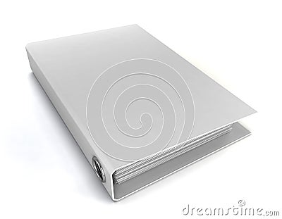 White binder Cartoon Illustration