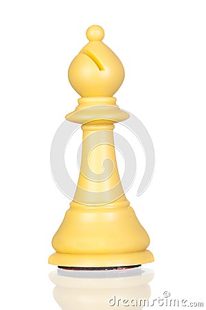 White bishop chess Stock Photo