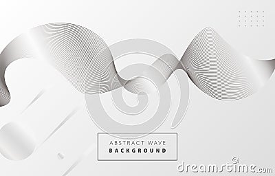 White and black abstract wave 1 Stock Photo