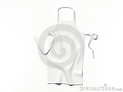 White blank apron. 3d rendering Stock Photo