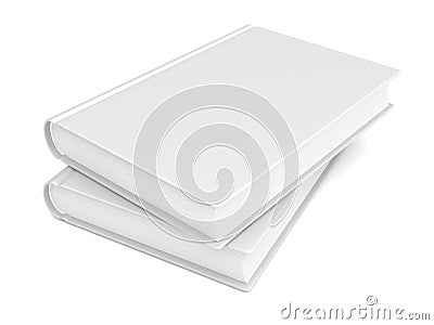 White blank books Stock Photo