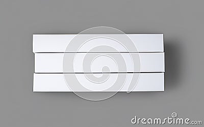 White blank boxes on gray background. Stock Photo