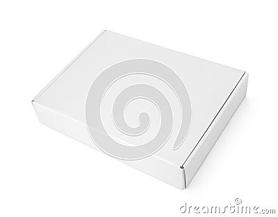 White blank carton pizza box Stock Photo