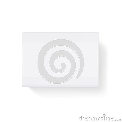 White blank closed matchbook, match box vector illustration Vector Illustration