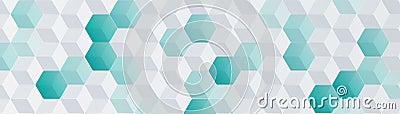 White and blue abstract background. Hexagon pattern. Geometric texture. Modern elegant hexagonal design. Futuristic technology Vector Illustration