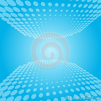 White and blue abstract perspective background Vector Illustration