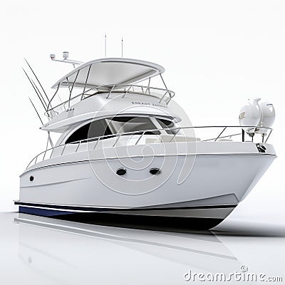 3d Reel Therapy Boat: Photorealistic Rendering On White Background Stock Photo