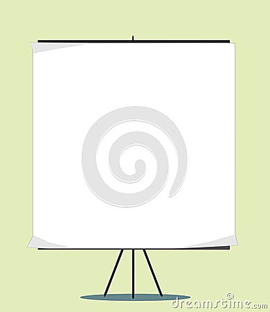 White board with empty space for your message Vector Illustration