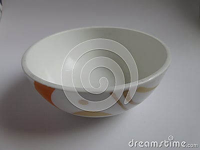 White bowl on white background Stock Photo