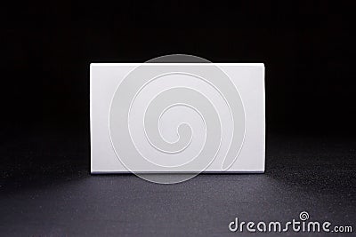 White boxes. Mockup ready for your design. Box perspective. Stock Photo