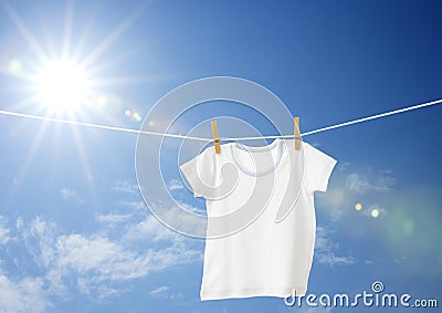 White boys T-shirt Stock Photo