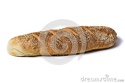 White bread with sesame seeds Stock Photo