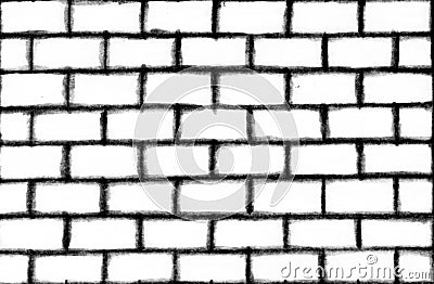 White brick wall Stock Photo