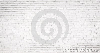 old white brick wall background, vintage texture of light brickwork Stock Photo