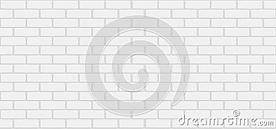 White brick wall background - Vector Illustration