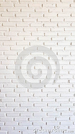 White brick wall for texture or background Stock Photo