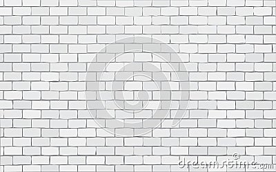 White brick wall vector illustration background Vector Illustration