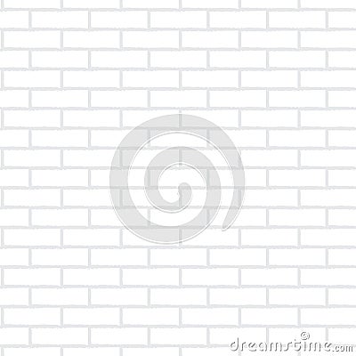 White brick wall Vector Illustration