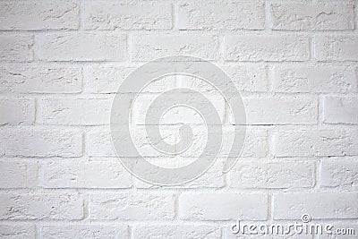 White brick wall. White brick wall. Stock Photo