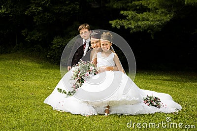 White Bride Stock Photo