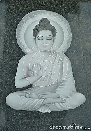 White buddha Stock Photo