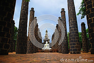 The white Buddha Statue Stock Photo