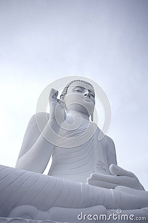 White buddha Stock Photo