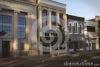 White buildings, city of Waco Texas USA Editorial Stock Photo