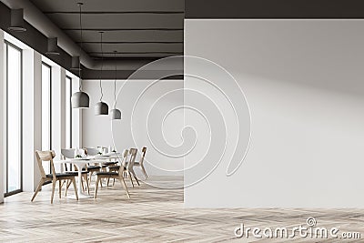 White cafe interior Stock Photo