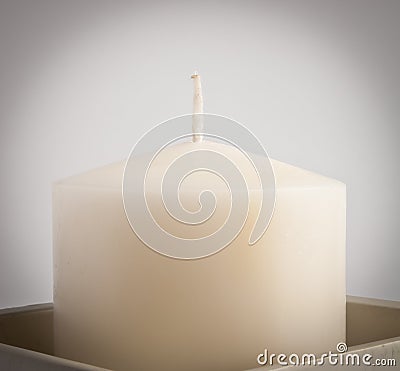 White Candle Stock Photo