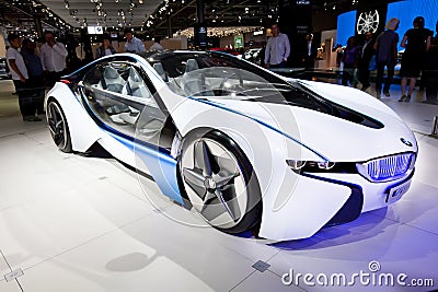 White car BMW Concept Vision Editorial Stock Photo