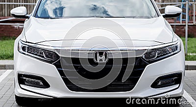 white car Honda Accord Editorial Stock Photo