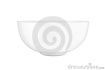 White Ceramic Bowl. 3d Rendering Stock Photo