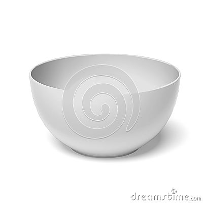 White ceramic bowl Stock Photo