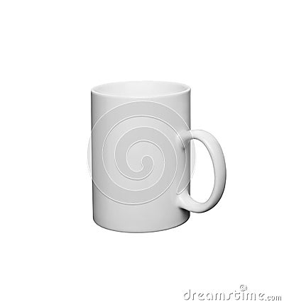 White ceramic mug Stock Photo