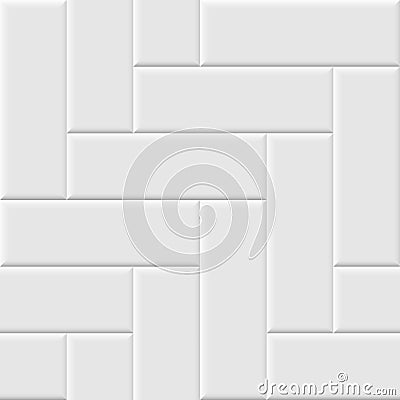 White ceramic tile seamless pattern. Vector seamless background. Vector Illustration