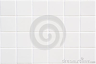 White ceramic tile with 24 squares Stock Photo