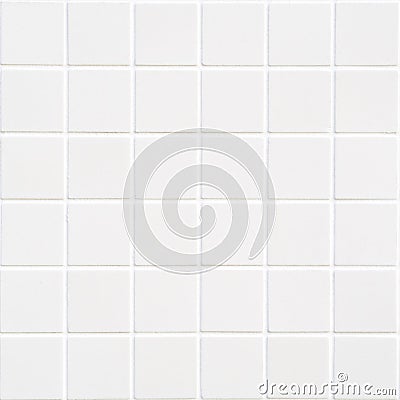 White ceramic tile with 36 squares in square form Stock Photo