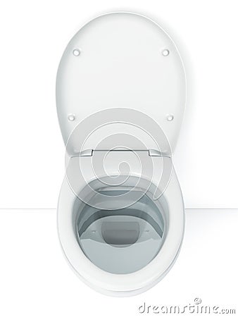 White ceramic toilet Stock Photo