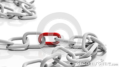 White chain Stock Photo