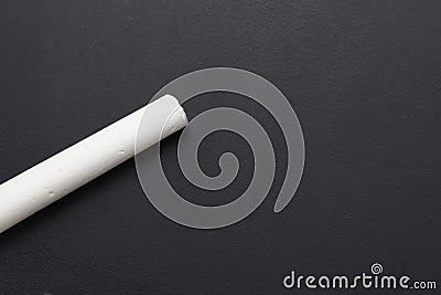 White chalk on black board Stock Photo