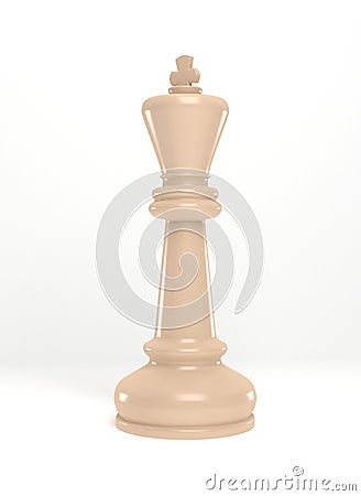 White chess king Stock Photo