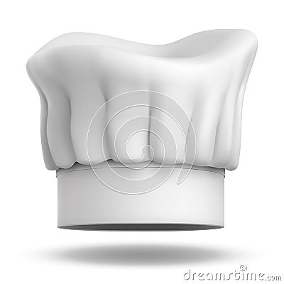 White chief cook hat Vector Illustration